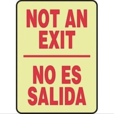 Accuform LUMIGLOW BILINGUAL Safety Sign SBMEXT527GH SBMEXT527GH